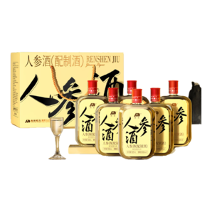 敖東 長白山人參酒36度糧食酒 東北小瓶裝人參枸杞鹿鞭瑪卡養(yǎng)生酒125ml*6瓶自用節(jié)日送禮禮盒