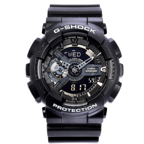 卡西歐（CASIO）G-SHOCK 暗夜之光黑武士運(yùn)動(dòng)防水男士腕表電子手表 GA-110-1BDR