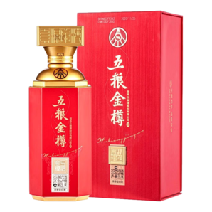 五糧液股份 五糧金樽 紅樽  濃香型白酒 52度 500ml 單瓶裝 