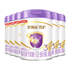 伊利金領(lǐng)冠菁護(hù)A2【高量乳鐵蛋白】幼兒奶粉3段(1-3歲)800g*6整箱裝