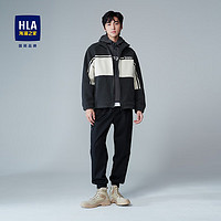 HLA 海瀾之家 夾克男立領(lǐng)保暖厚實(shí)色塊HWJAD4U172A H2 180/96A XL151~164