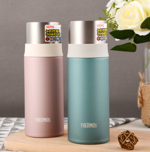 THERMOS 膳魔師 不銹鋼保溫杯女式小巧便攜商務(wù)水杯FFM-351K-SG