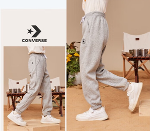 CONVERSE 匡威 匡威童裝 保暖加絨長褲