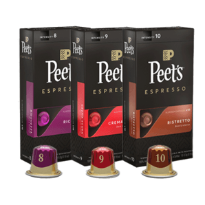 Peet's Coffeepeets膠囊咖啡30顆混裝（強(qiáng)度8+9+10+搪瓷杯）法國(guó)進(jìn)口【新】