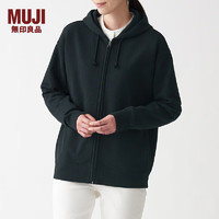 MUJI 無(wú)印良品 無(wú)印良品 MUJI 男女通用 緊密編織毛圈 拉鏈連帽衫 休閑外套