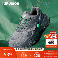 FILA 斐樂(lè) FUSION斐樂(lè)女鞋BIANCO老爹鞋季新款硬糖鞋休閑鞋厚底運(yùn)動(dòng)鞋女 神秘灰/城堡灰-FC