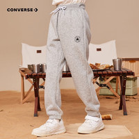 CONVERSE 匡威 童裝男童保暖加絨長(zhǎng)褲2023秋冬兒童針織休閑運(yùn)動(dòng)褲子兒童衛(wèi)褲 巖嶺灰(冬季加絨) 150/63(M)