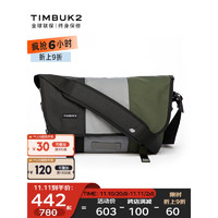 TIMBUK2 天霸 郵差包斜挎包經(jīng)典拼色信使包單肩包時(shí)尚潮包帆布包休閑包男環(huán)保料 音速黑/槍灰/軍綠色 S