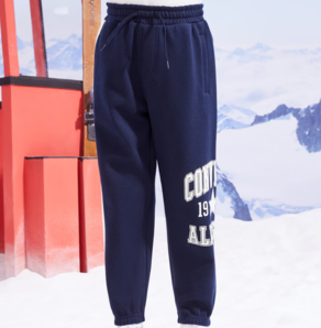 20點！CONVERSE 匡威 兒童加絨加厚休閑褲