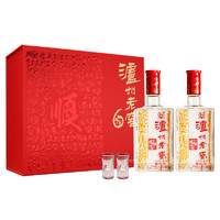 瀘州老窖 六年窖頭曲 節(jié)日送禮盒裝 52度500ml×2瓶