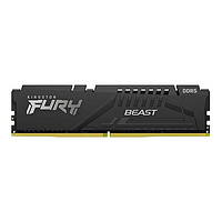 Kingston 金士頓 FURY Beast超級(jí)野獸系列 DDR5 6000MHz 臺(tái)式機(jī)內(nèi)存 馬甲條 黑色 32GB 16GBx2 CL30