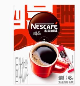 88VIP！Nestlé 雀巢 醇品美式黑咖啡 1.8g×48袋