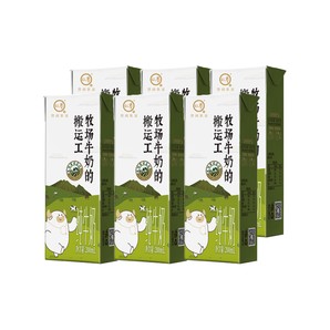 認(rèn)養(yǎng)純牛奶牧場搬運工200g*6盒全脂成人兒童【新品】