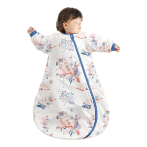 貝肽斯肽柔嬰兒睡袋秋冬兒童防踢被恒溫一體感溫標(biāo)識(shí)四季寶寶防驚跳包被 春秋雙層-感溫(20-26℃）飛馳 S碼 55-70cm（建議0-9個(gè)月）
