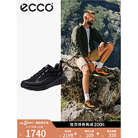 ecco 愛步 戶外運動鞋男 2023年新款防滑軟底緩震登山鞋男 奧途系列824254 黑色82425451052 42