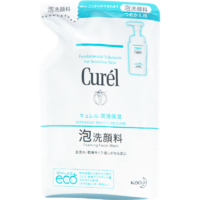 珂潤（Curel）保濕潔顏泡沫130ml補充裝 氨基酸洗面奶 禮物 成毅代言