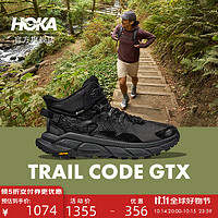 HOKA ONE ONE 男女款秋冬中幫輕量舒適防水戶外徒步鞋TRAIL CODE GTX