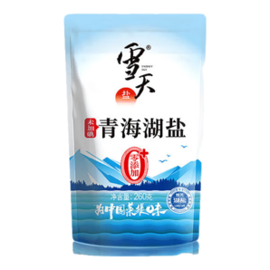 雪天未加碘青海湖鹽260g*15包 無添加抗結劑 食用鹽 調(diào)味品無碘鹽