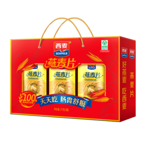 西麥西麥即食純燕麥片禮盒1000g