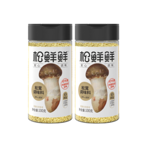 松鮮鮮松茸調(diào)味料 寶寶代替鹽和雞精味精炒菜燉湯調(diào)味品 0添加減鈉29% 【加贈40g】松茸調(diào)味料100g*2瓶