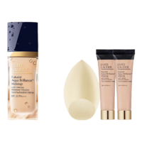 雅詩蘭黛（Estee Lauder）沁水養(yǎng)膚粉底液 干皮救星輕透奶油肌禮物送女友 61,買30ml享60ml+美妝蛋