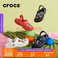 crocs 卡駱馳 洞洞鞋貝雅男鞋女鞋輕便耐磨一腳蹬拖鞋休閑鞋