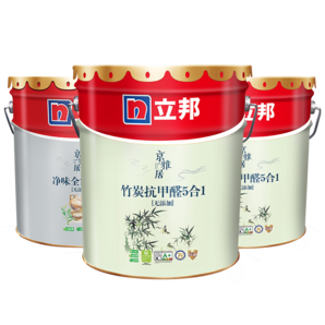 立邦乳膠漆竹炭抗甲醛五合一內(nèi)墻油漆室內(nèi)墻面漆凈味環(huán)保無添加京雅居 54L大套裝（18L面漆*2+18L底漆） 免費(fèi)調(diào)色