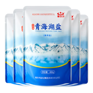 察爾汗青海湖鹽0零添加未加碘食用湖鹽 未加碘400g*50袋（整件）