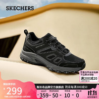 SKECHERS 斯凱奇 男子休閑舒適戶外鞋237379 黑色/炭灰色/BKCC