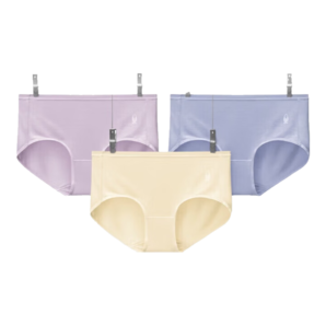 蕉內(nèi)500E女士內(nèi)褲80支莫代爾無痕絲滑7A抗菌高腰裸感透氣三角褲3件裝