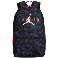 NIKE JORDAN 耐克AJ雙肩背包大容量帶筆記本保護(hù)套大學(xué)生書包 正黑色/紅 8/20(49x29x16cm)