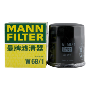 曼牌（MANNFILTER）機(jī)油濾清器機(jī)濾機(jī)油濾芯W(wǎng)68/1金剛自由艦遠(yuǎn)景S1帝豪GS/GX7EC7/GC7