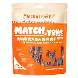 益和（MATCHWELL）狗狗零食鴨胸肉干無添加寵物訓(xùn)犬鴨肉干908g