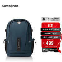 Samsonite 新秀麗 大容量雙肩包男士商務(wù)通勤背包15.6英寸電腦包NQ9海軍藍(lán)