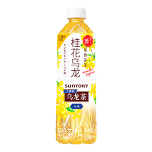 三得利無糖桂花烏龍茶  0糖0脂0能量茶飲料500ml*15瓶 整箱裝