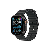 Apple 蘋果 Watch Ultra2 智能手表 GPS+蜂窩版 49mm 鈦金屬黑色 黑色海洋表帶