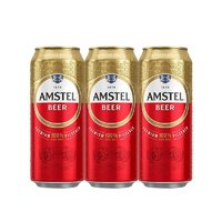 Heineken 喜力 Amstel/紅爵啤酒500ml*3罐全麥釀造