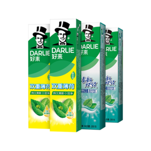 DARLIE好來(lái)(原黑人)雙效薄荷清新牙膏4支 800g
