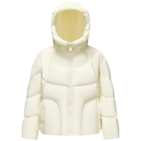 森馬（Semir）輕松羽絨|x超級植物羽絨服女中長款防水oversize連帽101723113048