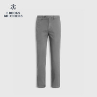 Brooks Brothers 男士微彈斜紋棉布修身通勤休閑長(zhǎng)褲