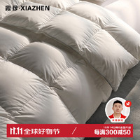 XIAZHEN 霞珍 95%白鵝絨被芯180支全棉春秋被子200*230cm填充740g