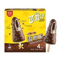 Cutebaby 可愛(ài)多 和路雪 可愛(ài)多棒棒 流心脆巧克力口味冰淇淋 75g*4支