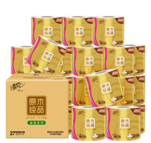 Breeze 清風(fēng) 有芯卷紙 原木金裝 4層加厚140克*27卷