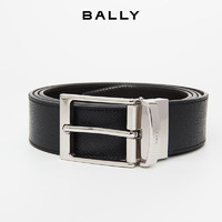 BALLY 巴利 男士商務(wù)黑色牛皮雙面腰帶/皮帶 6307811 3.5/120cm