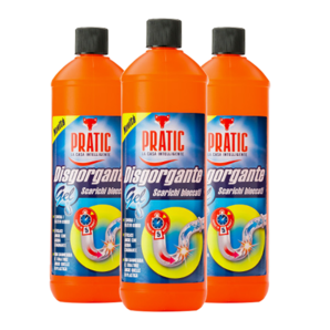狐貍爸爸 意大利原裝進口管道疏通劑（地漏除味 馬桶疏通）1000ml*3瓶