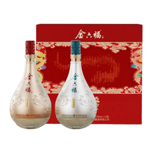 金六福 祥瑞臻福 50.8度 500ml*2瓶 禮盒裝  兼香型白酒  禮盒裝