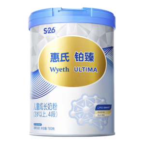 惠氏（Wyeth）進口兒童成長奶粉腦動力 鉑臻4段（3歲以上）780g大罐