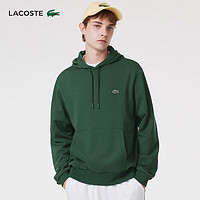 LACOSTE 拉科斯特 法國鱷魚男裝休閑運動簡約連帽套頭長袖衛(wèi)衣|SH2567 132/鱷魚綠 4/M/175