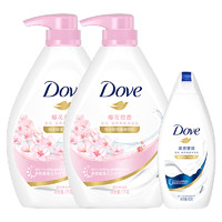 Dove 多芬 櫻花甜香滋養(yǎng)美膚沐浴露1kg*2+190ml