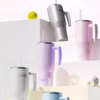 Thermos 膳魔師 304不銹鋼真空吸管巨無(wú)霸保溫保冷杯 1.1L